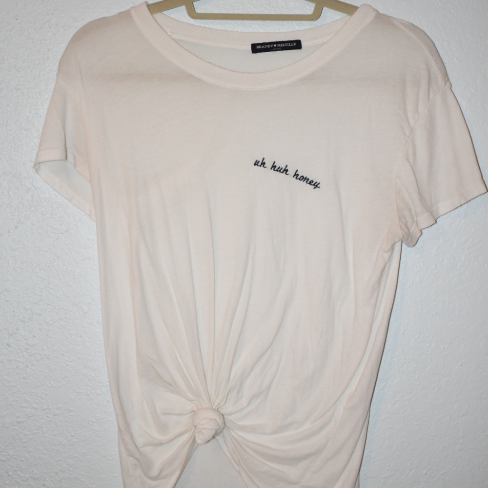 Brandy Melville White Tee